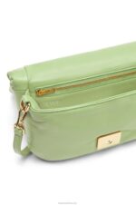 Loewe Women Mini Puffer Goya bag in shiny nappa lambskin 206XF247 Light Pale Green - Image 6