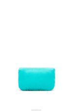Loewe Women Mini Puffer Goya bag in velvet 206XF248 Caribbean Blue - Image 4