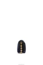 Loewe Women Mini Puffer Goya bag in velvet 206XF250 Dark Blue - Image 3