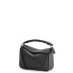 Loewe Women Mini Puzzle bag in classic calfskin 206XF200 Black