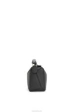Loewe Women Mini Puzzle bag in classic calfskin 206XF200 Black - Image 5