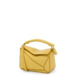 Loewe Women Mini Puzzle bag in classic calfskin 206XF201 Bright Ochre