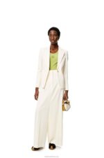 Loewe Women Mini Puzzle bag in classic calfskin 206XF277 Ochre/Soft White - Image 8
