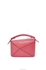 Loewe Women Mini Puzzle bag in satin calfskin 206XF266 Plumrose - Image 4