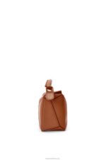 Loewe Women Mini Puzzle bag in satin calfskin 206XF273 Pecan - Image 4