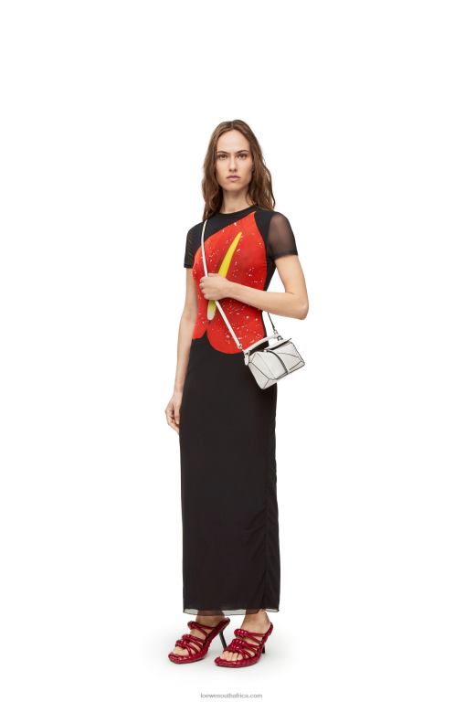 Loewe Women Mini Puzzle bag in soft grained calfskin 206XF203 Soft White - Image 2