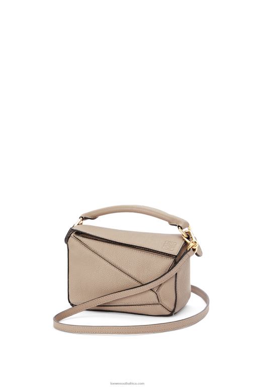 Loewe Women Mini Puzzle bag in soft grained calfskin 206XF220 Sand - Image 4
