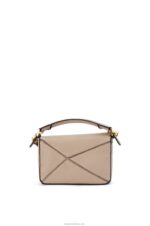 Loewe Women Mini Puzzle bag in soft grained calfskin 206XF220 Sand - Image 5