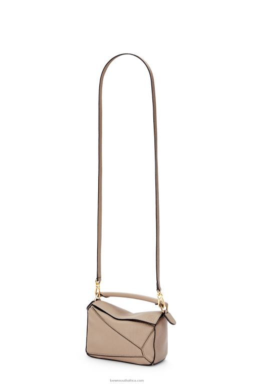 Loewe Women Mini Puzzle bag in soft grained calfskin 206XF220 Sand - Image 6