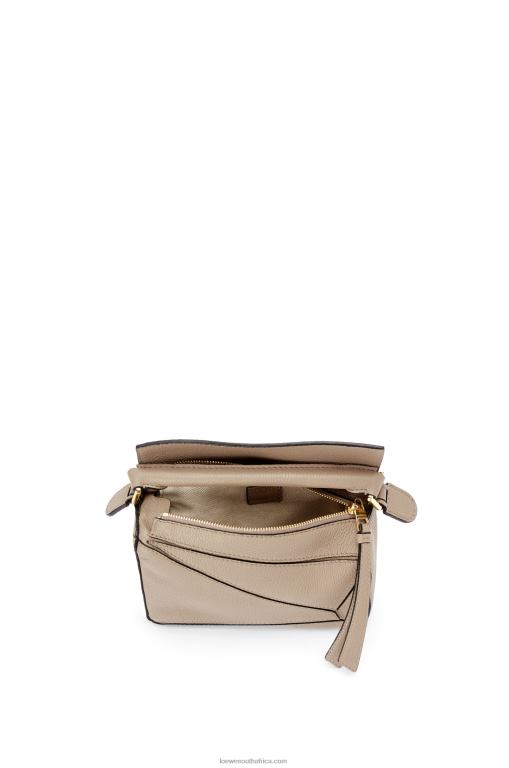 Loewe Women Mini Puzzle bag in soft grained calfskin 206XF220 Sand - Image 7