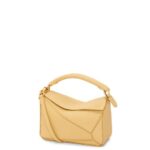 Loewe Women Mini Puzzle bag in soft grained calfskin 206XF234 Dark Butter