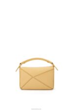 Loewe Women Mini Puzzle bag in soft grained calfskin 206XF234 Dark Butter - Image 5