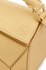 Loewe Women Mini Puzzle bag in soft grained calfskin 206XF234 Dark Butter - Image 8