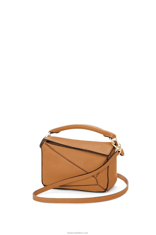 Loewe Women Mini Puzzle bag in soft grained calfskin 206XF299 Light Caramel - Image 2