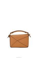Loewe Women Mini Puzzle bag in soft grained calfskin 206XF299 Light Caramel - Image 3