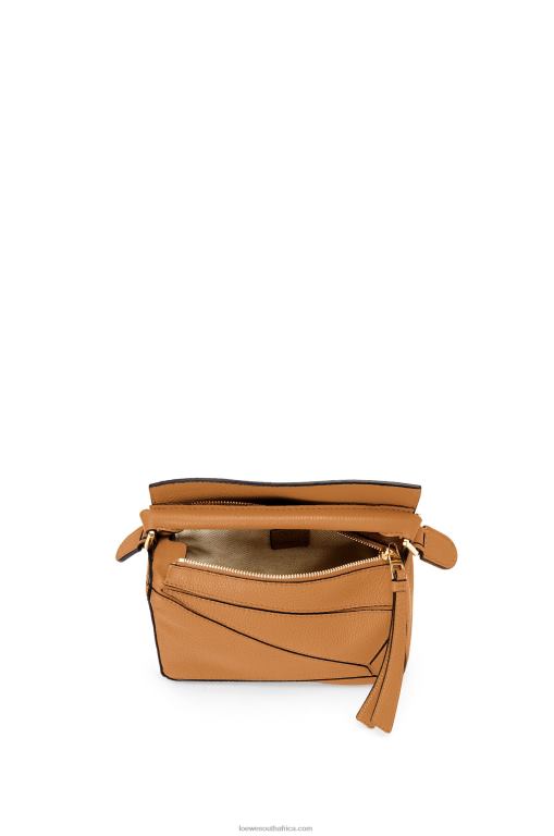 Loewe Women Mini Puzzle bag in soft grained calfskin 206XF299 Light Caramel - Image 5