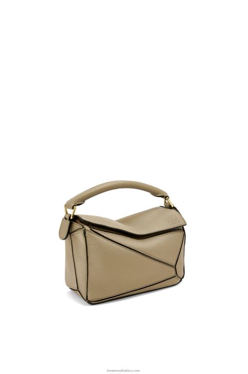 Loewe Women Mini Puzzle bag in soft grained calfskin 206XF560 Artichoke Green - Image 3