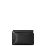 Loewe Women Mini Repeat T Pouch in embossed silk calfskin 206XF610 Black