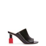 Loewe Women Nail polish mule in calfskin 206XF760 Black/Red