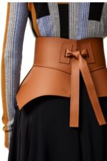 Loewe Women Obi belt in nappa 206XF1153 Tan - Image 4