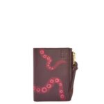 Loewe Women Octopus slim zip wallet in classic calfskin 206XF1303 Prune