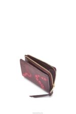 Loewe Women Octopus slim zip wallet in classic calfskin 206XF1303 Prune - Image 3