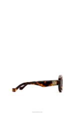 Loewe Women Oval sunglasses in acetate 206XF1493 Havana - Image 4
