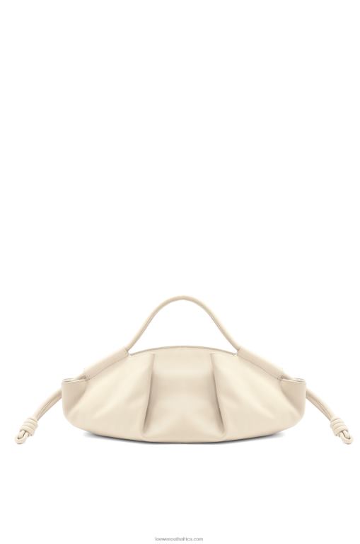 Loewe Women Paseo bag in shiny nappa calfskin 206XF346 Angora - Image 4