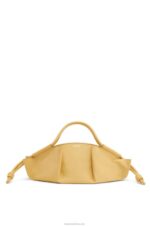 Loewe Women Paseo bag in shiny nappa calfskin 206XF352 Dark Butter