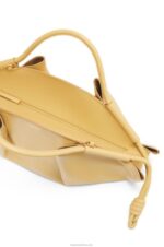 Loewe Women Paseo bag in shiny nappa calfskin 206XF352 Dark Butter - Image 7