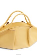Loewe Women Paseo bag in shiny nappa calfskin 206XF352 Dark Butter - Image 9