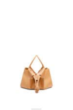 Loewe Women Paseo bag in shiny nappa calfskin 206XF417 Warm Desert - Image 3