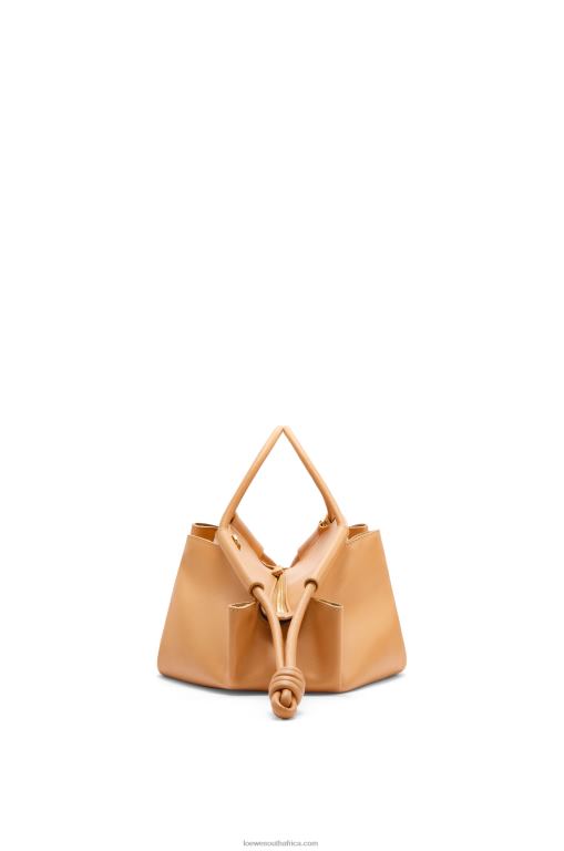 Loewe Women Paseo bag in shiny nappa calfskin 206XF417 Warm Desert - Image 3