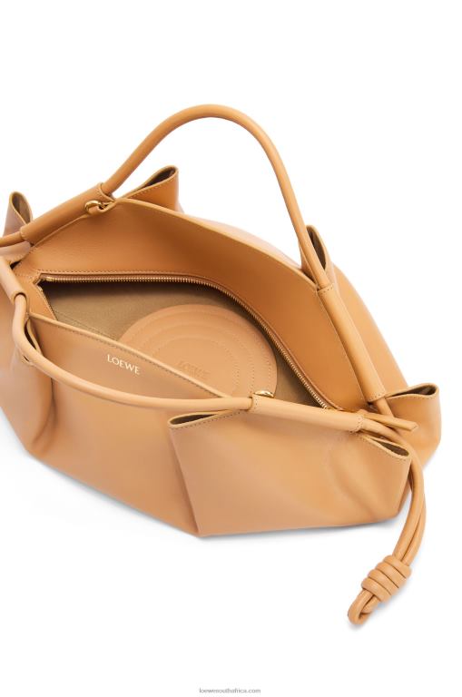 Loewe Women Paseo bag in shiny nappa calfskin 206XF417 Warm Desert - Image 6