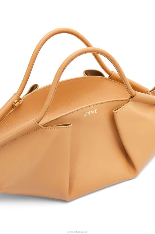 Loewe Women Paseo bag in shiny nappa calfskin 206XF417 Warm Desert - Image 8