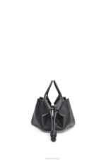 Loewe Women Paseo bag in shiny nappa calfskin 206XF538 Black - Image 3