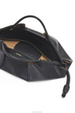 Loewe Women Paseo bag in shiny nappa calfskin 206XF538 Black - Image 6