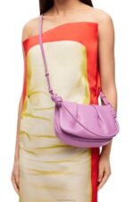 Loewe Women Paseo satchel in shiny nappa calfskin 206XF335 Rockrose - Image 3