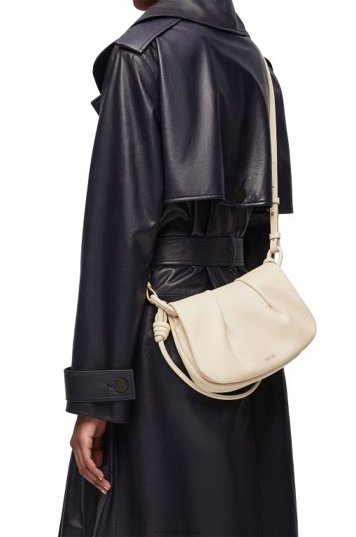 Loewe Women Paseo satchel in shiny nappa calfskin 206XF336 Angora - Image 2