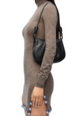 Loewe Women Paseo satchel in shiny nappa calfskin 206XF337 Black - Image 2
