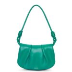 Loewe Women Paseo satchel in shiny nappa calfskin 206XF338 Emerald Green