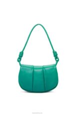 Loewe Women Paseo satchel in shiny nappa calfskin 206XF338 Emerald Green - Image 6
