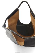 Loewe Women Paseo Tote in shiny nappa calfskin 206XF132 Black - Image 5