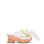 Loewe Women Petal flatform sandal in lambskin 206XF687 White/Multicolor