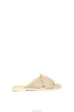 Loewe Women Petal slide in jute 206XF698 Natural