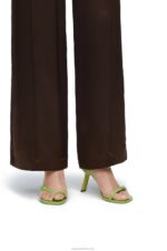 Loewe Women Petal stiletto sandal in lambskin 206XF673 Matcha Latte - Image 2