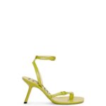 Loewe Women Petal stiletto sandal in lambskin 206XF673 Matcha Latte