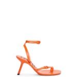 Loewe Women Petal stiletto sandal in lambskin 206XF674 Orange