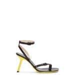 Loewe Women Petal stiletto sandal in lambskin 206XF677 Black