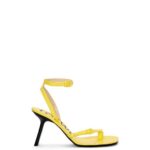 Loewe Women Petal stiletto sandal in lambskin 206XF678 Acacia Yellow